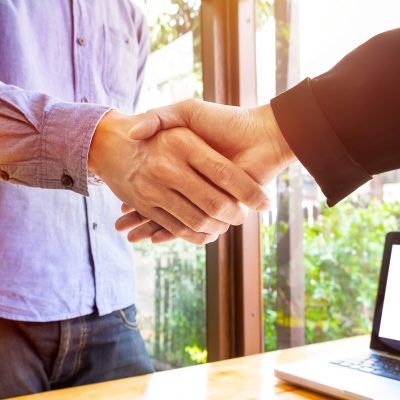 Two business men shaking hands Two business men shaking hands.